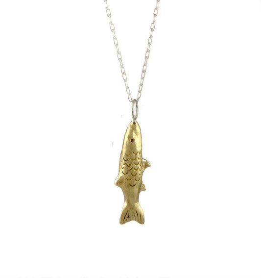 Lucky Fish Charm, Bronze