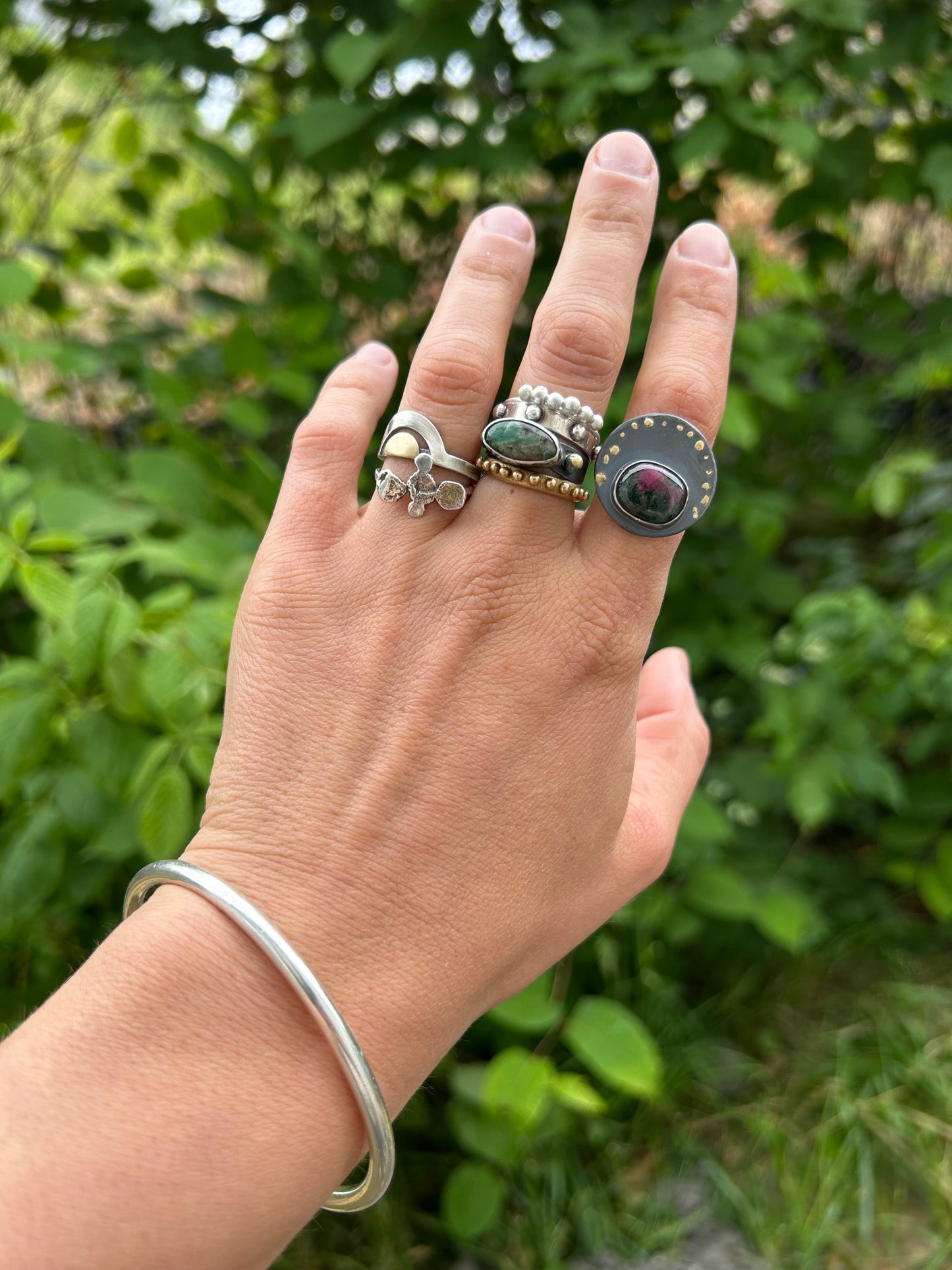 North Carolina Ruby in Sodalite Ring