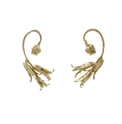 Eden Earrings, Bronze