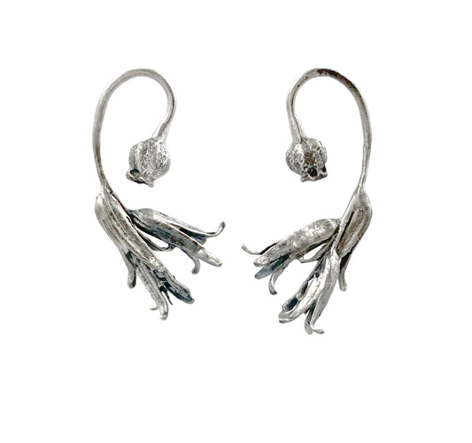 Eden Earrings, Silver
